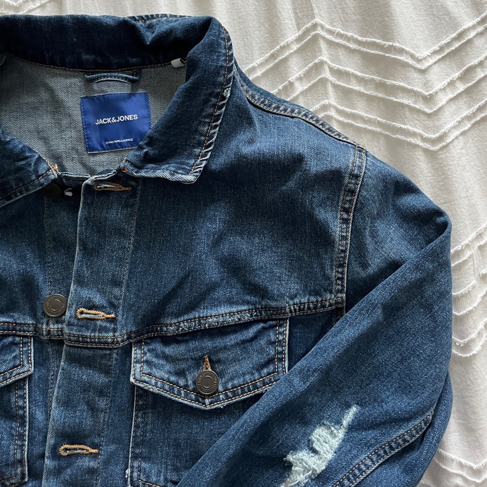 Jack & Jones Distressed Jean Jacket